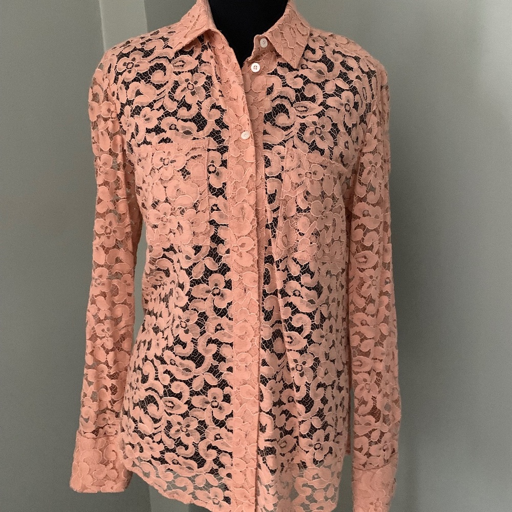 J Crew Lace Shirt/Blouse